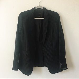 Banana Republic Pinstriped Stretch Knit Blazer